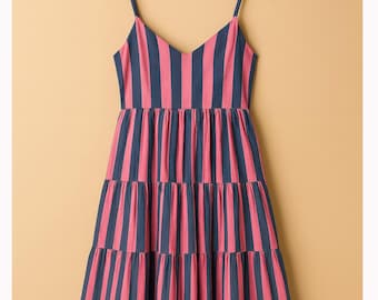 Sukienka Kyra Midi Summer Maxi Boho z nadrukiem w indyjskim stylu bawełnianym dla kobiet