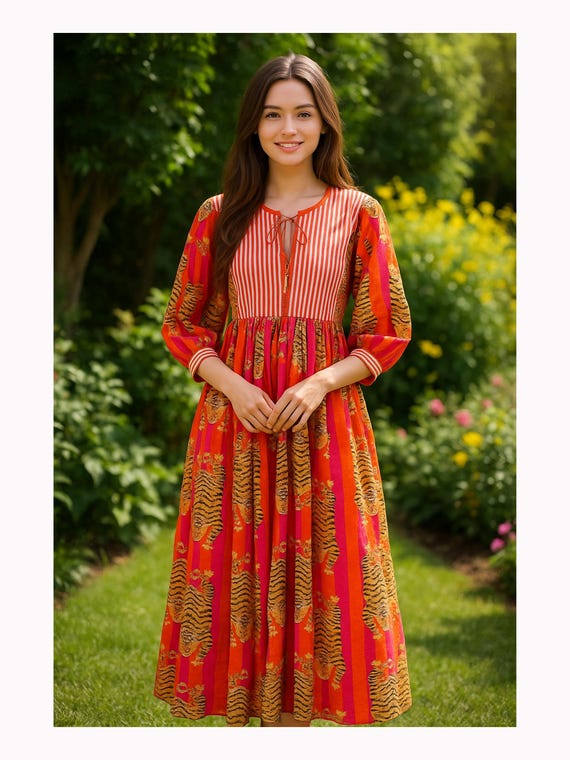 orange tiger stripe dress ORANGE TIGER PRINT SATIN SLIP DRESS Arelia's Dream