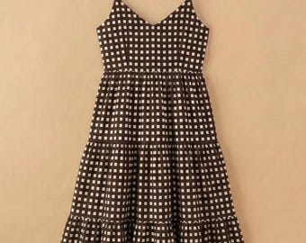 Indische Baumwolle Block Print Kyra Midi Sommer Maxi Boho Umstandskleid für Frauen