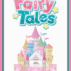 Fairy Tales Coloring Book For Kids, Childrens activity book Digital File 30 Coloring Pages