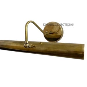 Vintage Brass Picture Light – Wall Mounted Art Lamp for Paintings, Artwork & Gallery Display – Antique Style Lighting Fixture
