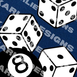 Ontwerp met 8 ballen, digitale poster 18 x 24