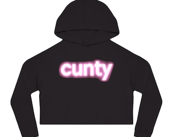 Cunty Cropped Hoodie