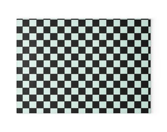 Glass Cutting Board - classic checkered
