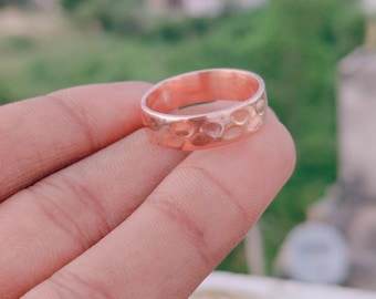 Solid 100% Copper Ring, Vintage Design Copper Jewellery, Healing Copper Ring, Beautiful Ring, Mother's Day Gift, Boho Handmade Woman Ring,