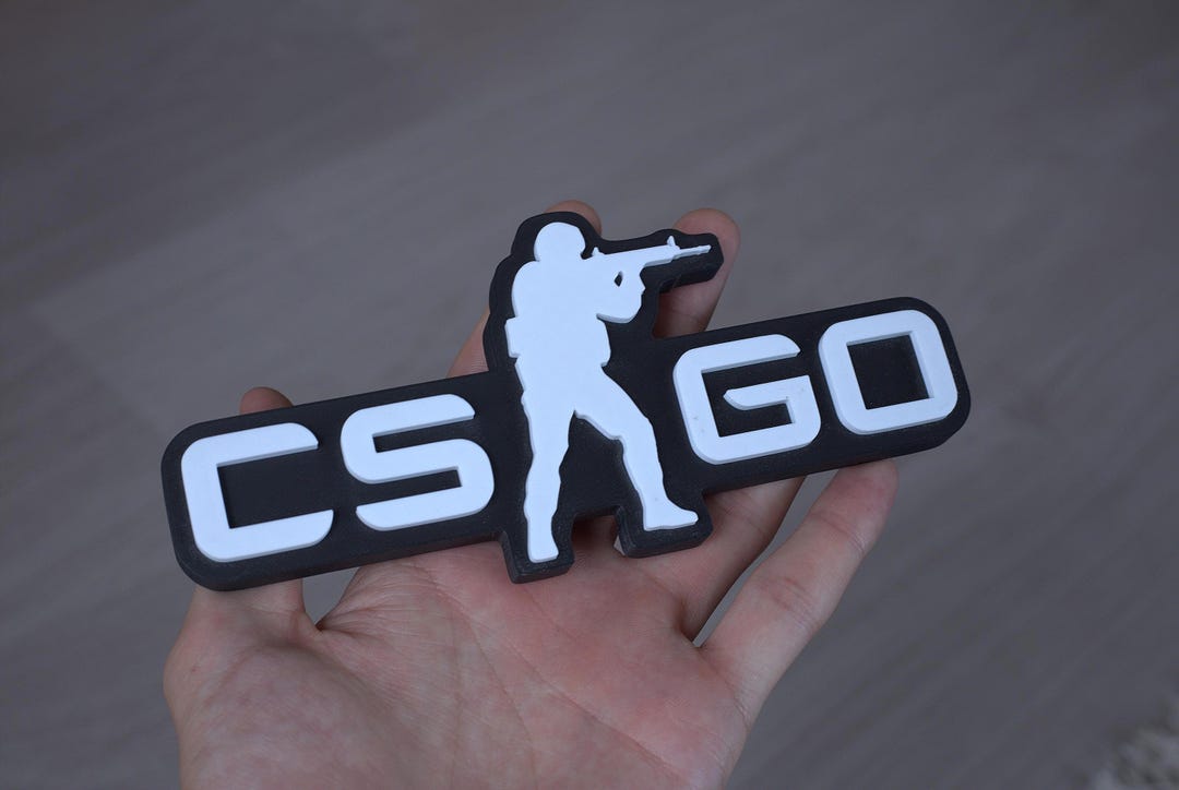 Logo Counter Strike Global Offensive Imprimé En 3D – Jeux Vidéo ...