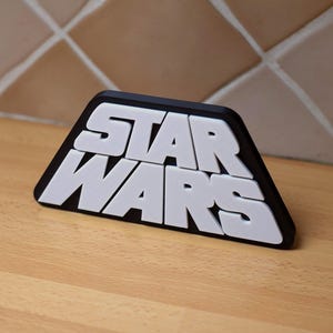 Logo Star Wars A New Hope imprimé en 3D – Film, Decoration Aimantée