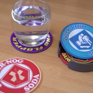 COD Zombie-onderzettersset - gamerdecoratie - gamerdrankje - gamercadeau - 3D-print - pack#1