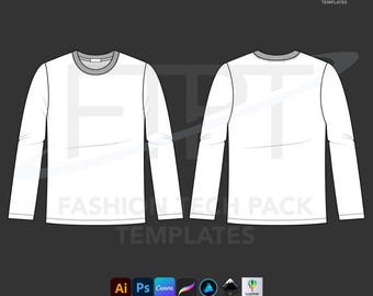 Fig.0001: Longsleeve T-shirt With Zipper - Etsy