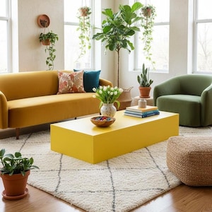 Table basse Dopamine Decor - Table cube colorée - Meubles scandinaves minimalistes