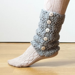 HÄKELMUSTER sofort download - Walking on Air Stulpen - Filigrane feminine Anleitung PDF