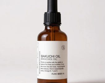 Bakuchi (Bakuchiol) Oil (cold pressed) Psoralea Corylifolia Seed Oil 50ml - Vegan
