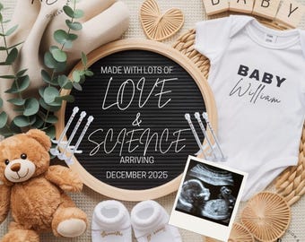 IVF Pregnancy Announcement: Gender Neutral Social Media Template (Digital Download)