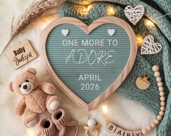 Editable Pregnancy Announcement Template: Gender Neutral Social Media Reveal (PDF Download