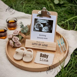 IVF Pregnancy Announcement: Editable Baby Reveal Template (Digital Download