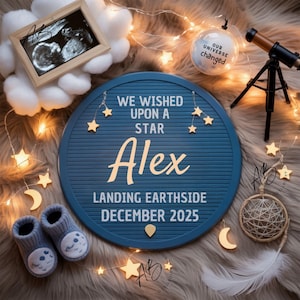 Digital Pregnancy Announcement, Minimalist Pregnancy Announcement, Ultrasound Announcement, Pregnancy Announcement Template, Canva Template
