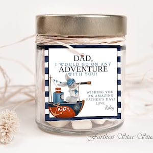 adventure Father's day 4" card - Fishing Father's day card - beach boat card - Stepfather card - Grandfather card - Printable Father's day