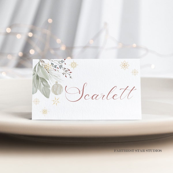 Winter Place Cards - Etsy