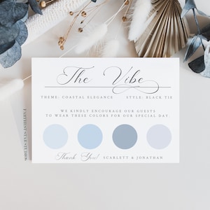 Wedding Attire Card, Minimalist Guest attire card, wedding Info Card, Custom Wedding Information Card, Attire card, Wedding Guest Dress