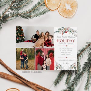 Christmas Mini Sessions Photography Template, Holiday Mini Session, Tree Farm Mini Session, Mini Sessions, Christmas Sessions Template