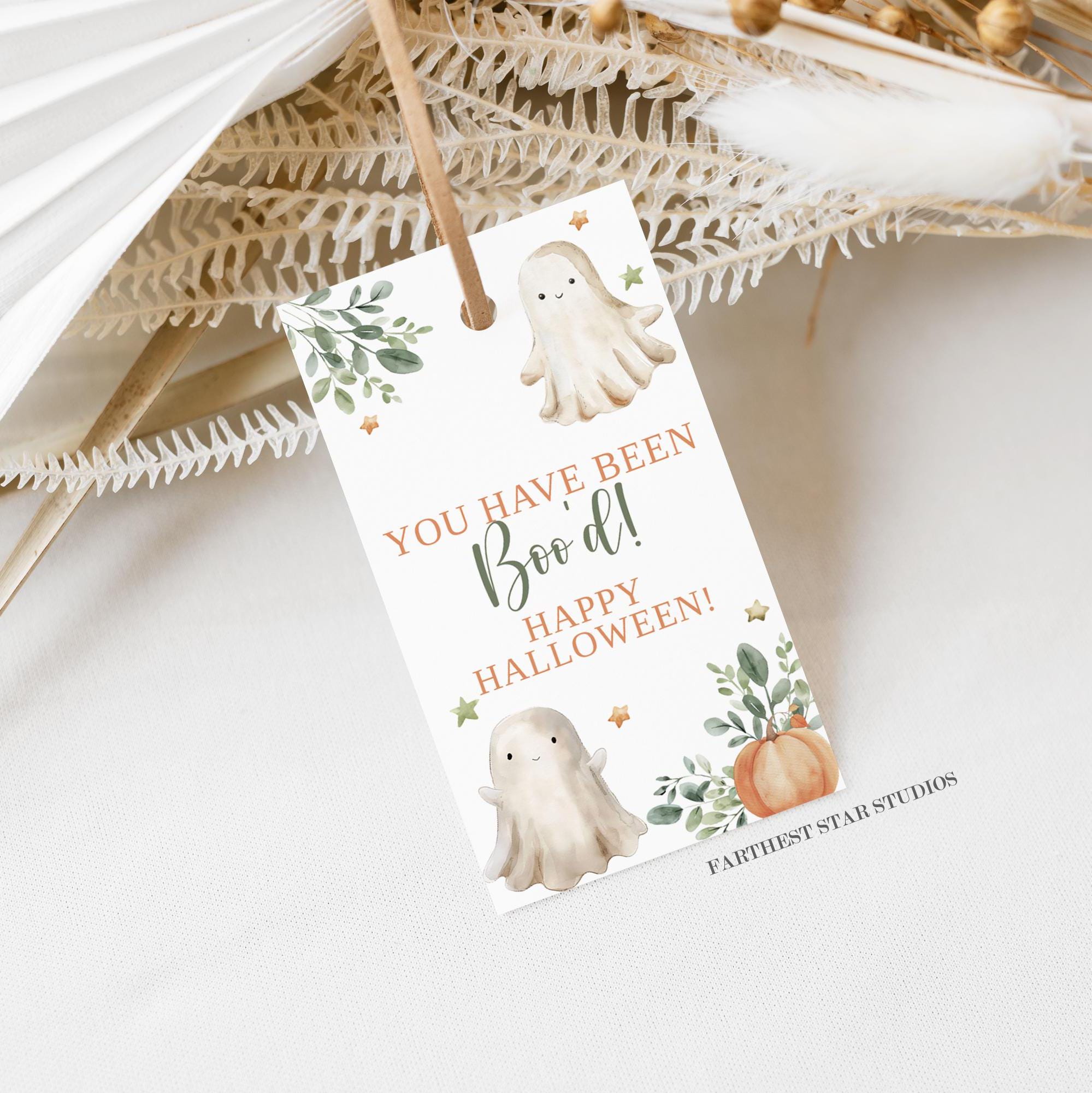 Hashtag Boo Tag You've Been Boo'd Tag, Boo Tags Printable, Halloween Favor Tag ...