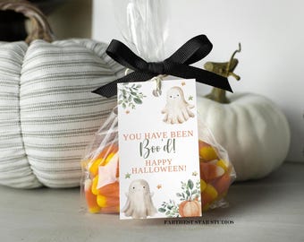 You've been Boo'd Tag, boo tags printable, Halloween favor tag, Halloween birthday tag, Boo Box Tag, Halloween Basket tag, halloween boo tag