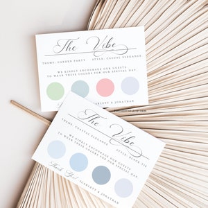 Wedding Attire Card, Minimalist Guest attire card, wedding Info Card, Custom Wedding Information Card, Attire card, Wedding Guest Dress afbeelding 2