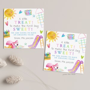 First day of school gift tag, Printable welcome to School Tags for kids, Welcome back to school tag, Tags for teachers, Student treat tags