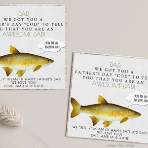 Fishing Father's day card - Fishing Father's day tag - Funny card - Stepfather card - Grandfather card - Printable dad joke Father's day