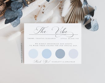 Wedding Attire Card, Minimalist Guest attire card, wedding Info Card, Custom Wedding Information Card, Attire card, Wedding Guest Dress