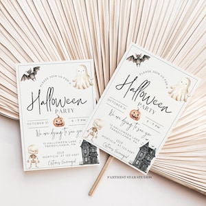 Whether it's a kids' party or a gathering of ghouls, this printable invite will bewitch your guests and have them eagerly awaiting the most haunting night of the year.