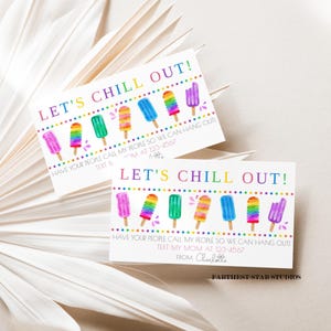 Summer Playdate cards,  Summer play date card, Printable End of School Tags for Kids,  Play Date Business Card, Stay in Touch Contact Card