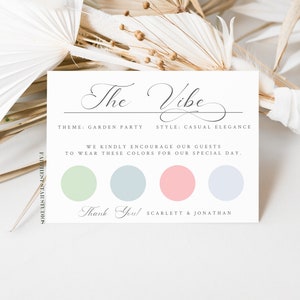 Wedding Attire Card, Minimalist Guest attire card, wedding Info Card, Custom Wedding Information Card, Attire card, Wedding Guest Dress afbeelding 10
