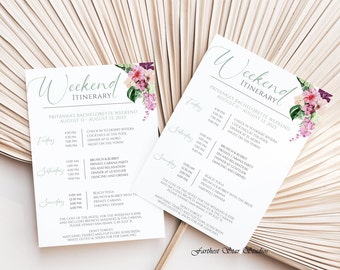Tropical Bachelorette Party Itinerary, Tropical Bachelorette Itinerary, Beach Bachelorette, Palm Springs Bachelorette, wedding itinerary
