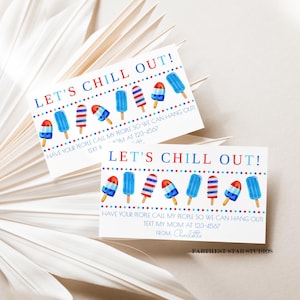 Summer Playdate cards,  Summer play date card, Printable End of School Tags for Kids,  Play Date Business Card, Stay in Touch Contact Card