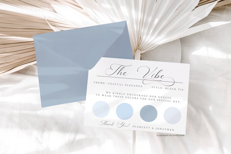 Wedding Attire Card, Minimalist Guest attire card, wedding Info Card, Custom Wedding Information Card, Attire card, Wedding Guest Dress afbeelding 8