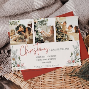 Christmas Mini Sessions Photography Template, Holiday Mini Session, Tree Farm Mini Session, Mini Sessions, Christmas Sessions Template