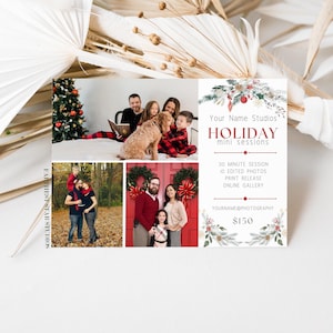 Christmas Mini Sessions Photography Template, Holiday Mini Session, Tree Farm Mini Session, Mini Sessions, Christmas Sessions Template