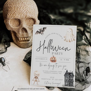 Capture the cute and eerie charm with our Sweet Vintage Halloween Party Invite Printable, with cute designs & an air of mystique for your spooktacular gathering. This vintage-inspired invitation will set the perfect tone for your Halloween bash.