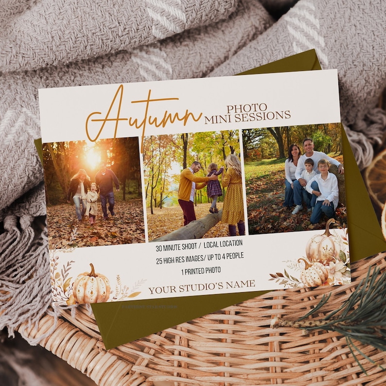 Fall Mini Sessions Photography Template, Fall Mini Session, Autumn Mini ...