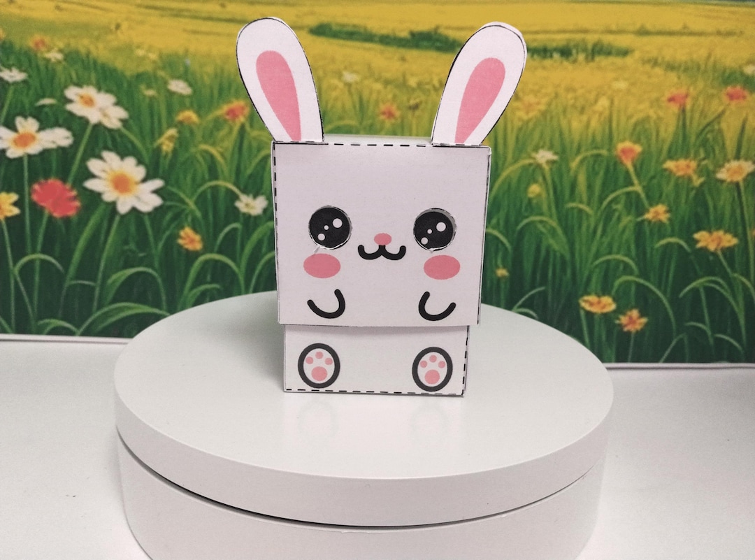 Cubic Rabbit - 3D Papercraft With Mechanism - Downloadable PDF Children ...
