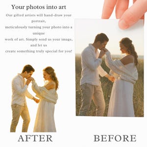 Custom Couple Watercolour Portrait from Photo – Romantic Digital Illustration Gift for Anniversary or Wedding