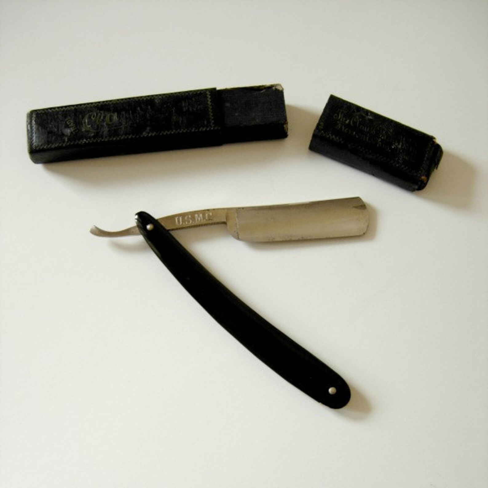 Vintage Straight Razor USMC Clauss Shear Works Etsy