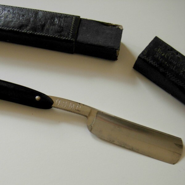 Vintage Straight Razor USMC Clauss Shear Works Etsy