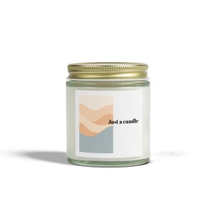 Coconut Apricot Scented Candles | Just a Candle, Relaxation Gifts, Home Fragrance, Aromatherapy, Gift for Her, Mindful Living