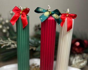 Handmade Organic Soy Wax Pillar Candle