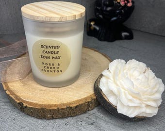 Soya Wax Scented Candle: Eco-Friendly Bamboo Lid Jar