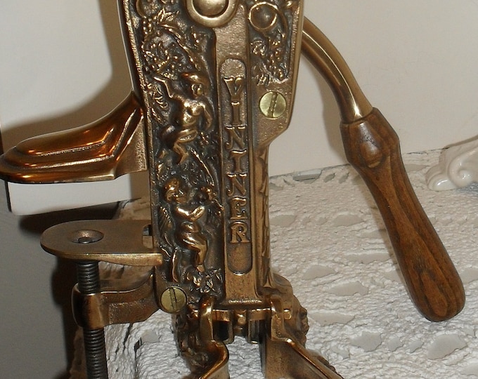 BEAUTIFUL Vintage Brass Wine Bottle Opener Cork Remover Etsy