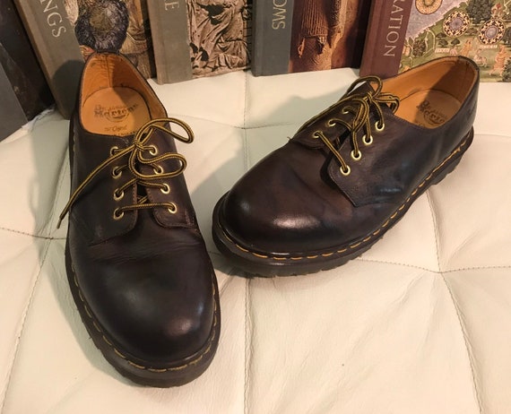 Authentic Doc Martin VINTAGE-90s Mens Rich Brown l