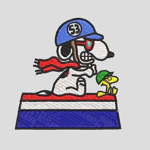 Snoopy Car 53 Embroidery